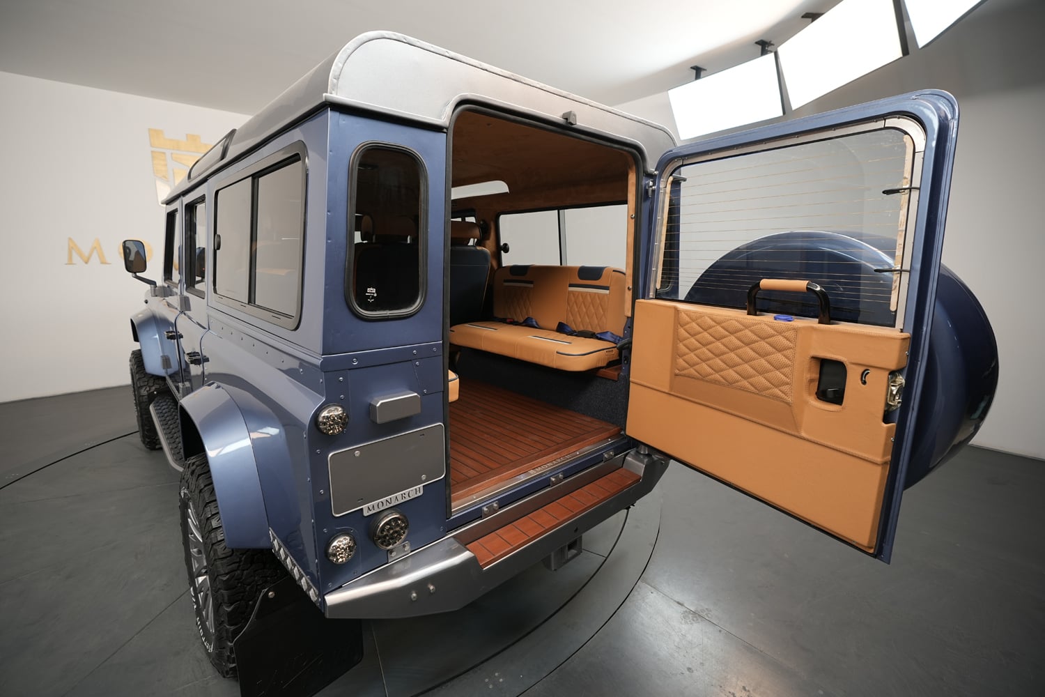 Land Rover Defender frame-off restoration in progress at Monarch Defender workshop